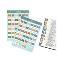 Mini Bible tab sticker set Books of the Bible tabs 66 Books Christian Bible