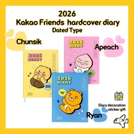 Kakao Friends 2026 Hardcover Diary/Chunsik Diary /Ryan Diary /Apeach Diary/2026 Kakao Friends Diary