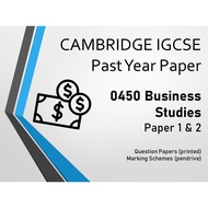 IGCSE Past Year Papers 0450 Business Studies + FREE 1GB Pendrive Fast delivery Ready stock