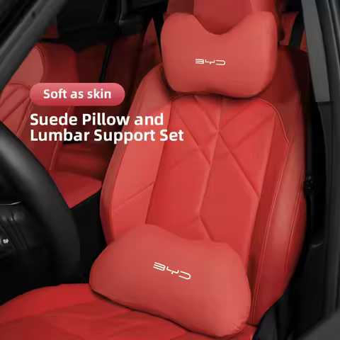 New BYD logo Car Comfort Headrest and Lumbar Support For Tang U8 F3 E6 Atto3 Yuan Plus Song Max F0 G