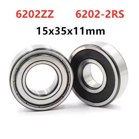 20pcs 6202ZZ 6202-2RS deep groove ball bearing 15*35*11mm 6202 -2Z 6202RS bearings 15x35x11 mm