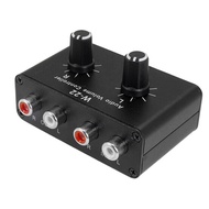 3.5mm Stereo Audio Switcher Splitter Bi-Directional Stereo Audio Switcher with Volume Control