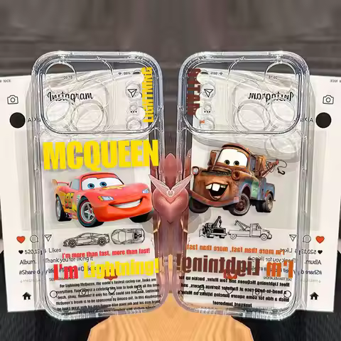 Cute Funny Cars McQueens Phone Case for Infinix Hot 50 40 30 30i 20 20i 12 12i 11 10 10i 10s 9 8 Pla