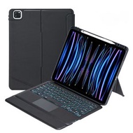 全城熱賣 - T129-AS 適用於 iPad Air 13 2025 / Pro 12.9 2022 / 2021 / 2020 / 2018觸控背光分體款藍牙鍵盤皮套