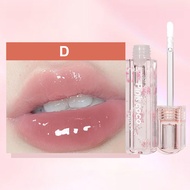 Decshoww🍒PINK COCO Lip Glow Gliter Glasting Water Lip Gloss Lip Plumper Lip Jelly Tint Lip Oil Moist