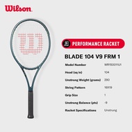 Wilson Blade 104 V9 Performance Tennis Racket (Unstrung) - [ for Professional Player ] WR150011U