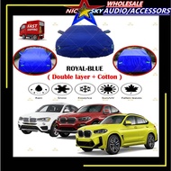 BMW X4 High Quality Protection Car Cover Waterproof Sun-proof Royal Blue Selimut Kereta bmw kereta penutup BMW X4