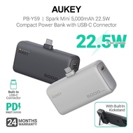 AUKEY PB-Y59 Spark Mini 5000mAh 22.5W Compact Powerbank with USB-C Connector (24 Months Warranty)