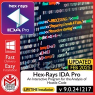Hex-Rays IDA Pro 9.0.241217 - An Interactive Program for the Analysis of Hostile Code | Windows - SO