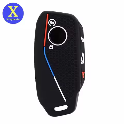 Xinyuexin Key Fob Cover Protector for 2023 2024 BMW Energy 7 I5 I7 X1 X7 IX I20 735i 740i G07 LCI 4 