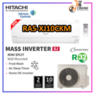 HITACHI 1HP DC INVERTER R32 Johnson Controls RAS-XJ10CKM / RAC-XJ10CKM MASS Inverter XJ HITACHI AIRCOND HITACHI INVERTER