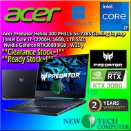 *CLEARANCE STOCK* ACER PREDATOR HELIOS PH315-55-728S i7-12700H 16GD5 1TB SSD RTX3080 RTX 3080 Gaming