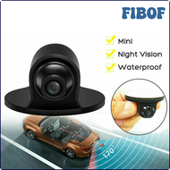 FIBOF Kamera Spion ถอย ° สำหรับรถ360หน้า/ข้าง/หลังกล้องรถยนต์การมองเห็นได้ในเวลากลางคืน170องศากล้องรถมุมกว้าง GOBIF