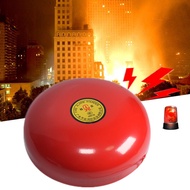 กระดิ่งเตือนไฟ 6" พร้อมสวิตช์คู่มือ Home Safe Mall Office Fire Fighting Alarm 220V