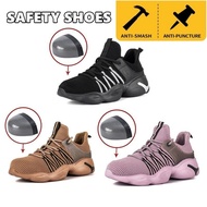 Size 35-48 men/women safety shoes steel toe-toe anti-slip construction site shoes work shoes steel toe men casual boots anti-puncture safety shoes breathable sports shoes Kevlar an