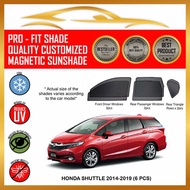 PRIME Sunshade Honda Shuttle 2014 - 2019 (6 pcs) Magnetic Custom Fit