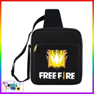 Unisex school waist bag for children and adults, fits a quran a5, free fire game motif, garage FF