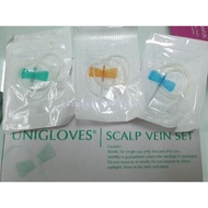 Butterfly Needle Unigloves Scalp Vein Set 21G 23G 25G