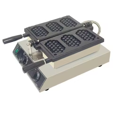 Electric Honeycomb-shaped Waffle Maker 3PCS Waffle Cake Maker Honey Comb Shape Waffle Baker Machine