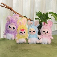 Cute three-year-old Jasmine plush doll keychain dr 可爱娃三岁茉莉毛绒公仔钥匙扣梦幻精灵小兔子毛绒玩具包包挂件313UTT