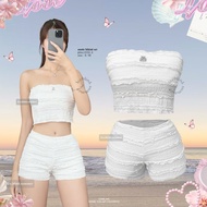 ICEBLINK | Annie bikini set Strapless Bra + Shorts