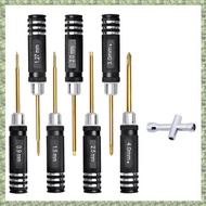 (C Z G L) RC Tool Kit Set Hex Driver 0.9mm 1.27mm 1.5mm 2mm 2.5mm &  Head Screwdriver 3mm 4mm for   