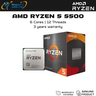 [ AMD RYZEN 5 5500 ] 4.2GHZ 16MB Cache Processor With AM4 Mobo Combo