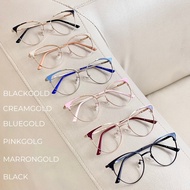 CIRCLEGLASSES - SEMI CAT EYES Men's Frame Myopia Glasses Korean FashionWanita Code 95115