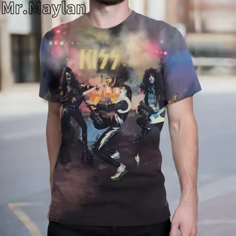 Rock Kiss Band Tshir 3D Printed t shirt for Men/women New Design Streetwear Tee shirts Homme Oversiz