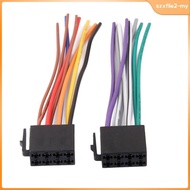 [SzxflieebMY] 2Pcs Stereo Radio CD Wiring Harness Connector Adaptor Cable For TVolkswagen