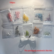 TEMU 1 Set Stone Small Beads Uncharged Diy Beading Set, 100pcs, For Hand Chain Necklace, With Unusua