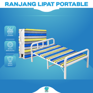 Ranjang Lipat Besi Tempat Tidur Lipat Multifungsi Portable Ranjang Lipat Folding Bed Sudah Dirakit