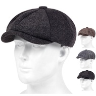 หมวกทรงแปดเหลี่ยมย้อนยุคหมวกเด็กส่งหนังสือพิมพ์อังกฤษเข้ากับทุกชุดหมวกเบเร่ต์หมวกจิตรกรหมวกข้างหน้า