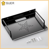 SUER Router Rack, Easy to Use Multipurpose Router Shelf, Durable Wall Mount Metal Projector Shelf Living Room Bedroom
