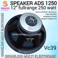 SPEAKER ADS 1250 12 inch FULL RANGE 1250 WOOFER ADS 12inch 12in