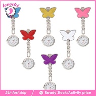 [Lovoski] Quartz Pocket Watch Clip brooch Fob Watch  Doctor Hanging Pocket Watch