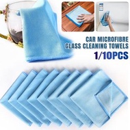**包郵** [1件裝] 30x30cm藍色超細纖維玻璃清潔巾 不掉毛家居抹布 玻璃布擦巾 [平行進口] PC6322