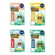 Nivea Lip balm with line friends cute holder