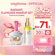 Glad2Glow Radiance Glow Makeup Set | Glow Cushion+Lip Serum+Serum Spray | Makeup Prep Toner Mist
