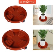 [Amleso1] Pot Trolley Flower Pot Mover Trolley Rolling Plant Stand