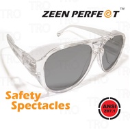 แว่นตาเซฟตี้ นิรภัย Safety-Side Guard ZEEN PERFECT High Quality Aviator Style ผ่านมาตราฐาน ANSI Z87.