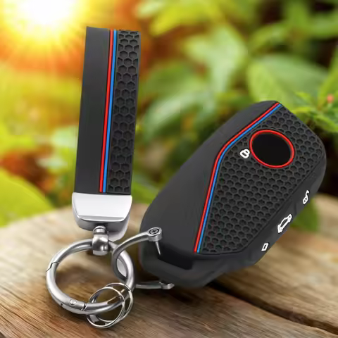 Silicone Car Key Fob Ring Chain Cover Case For BMW 530i 540i 550e 750e 740i 760i X1 X2 X5 X6 X7 M5 i