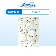 Anakku 4pcs Bedding Set Foldable Playpen Mattress Pillow Bolsters Set Forest Set Katil Bayi 174-794