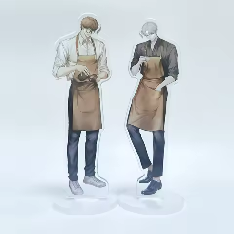 Nerd Project Coffee Shop Merch BL Yaoi Manhwa Key Chain Acrylic Stand Anime Collectible Gift