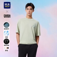 12.21 HLA/Hailan House panda wowo panda Cool Feeling Moisture Wicking 25 Spring New Short t Short Sl