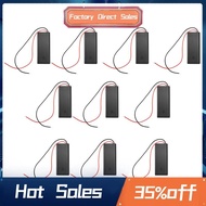 10/Pcs 2 AAA Battery Holder with Switch ON Off and Back Cover with Cord Wire Leads 3V Batteries Stor