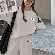 Korean Women's Breathable Sets Short Sleeve T-shirt Top+ Casual Shorts Summer Women's 2-piece Set Wo