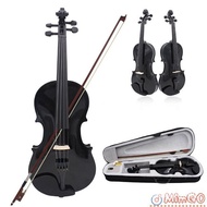 【In stock】GO 4/4 Full Size Acoustic Violin For Beginners Colored Solid Wood Violin With Carrying Cas
