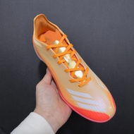 New football shoes TF 39-45eur men's leather white orange grass durable training boots