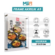 A5 Acrylic Frame Wall Poster Frame/ Acrylic Menu Display/